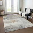 thumbnail image 1 of Addison Rugs Chantille Indoor/Outdoor Transitional Abstract Ivory Washable Rectangle Rug, 9' x 12', 1 of 6