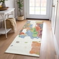 thumbnail image 1 of Addison Rugs Chantille Indoor/Outdoor Transitional Abstract Ivory Washable Runner Rug, 2'3" x 7'6", 1 of 6