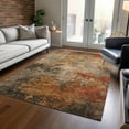 thumbnail image 1 of Addison Rugs Chantille Indoor/Outdoor Transitional Abstract Khaki Washable Rectangle Rug, 5' x 7'6", 1 of 6