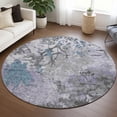 thumbnail image 1 of Addison Rugs Chantille Indoor/Outdoor Transitional Abstract Lavender Machine Washable Round Rug, 8' x 8', 1 of 7