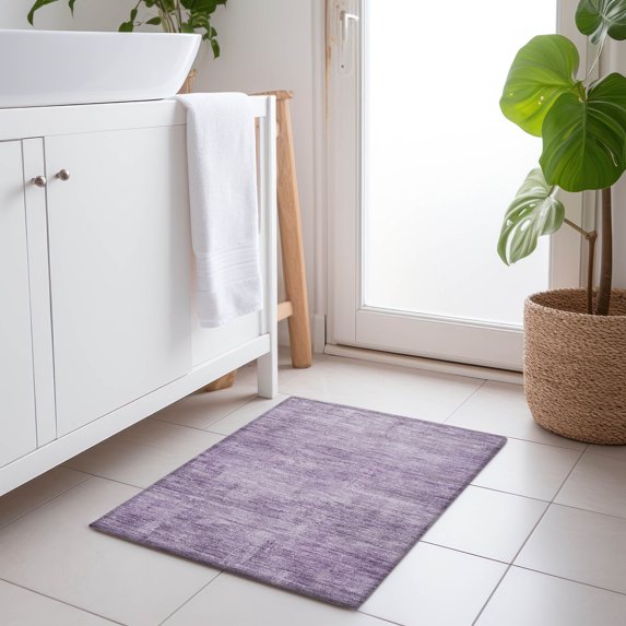 Addison Rugs Chantille Indoor/Outdoor Transitional Abstract Lavender Washable Rectangle Rug, 1'8" x 2'6"