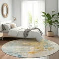 thumbnail image 1 of Addison Rugs Chantille Indoor/Outdoor Transitional Abstract Linen Washable Round Rug, 8' x 8', 1 of 6