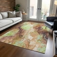 thumbnail image 1 of Addison Rugs Chantille Indoor/Outdoor Transitional Abstract Mocha Machine Washable Rectangle Rug, 9' x 12', 1 of 7