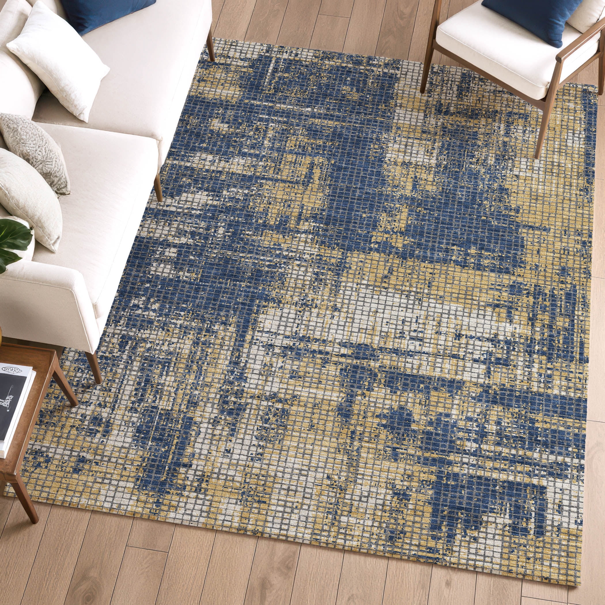 Addison Rugs Chantille Indoor/Outdoor Transitional Abstract Navy ...