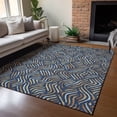 thumbnail image 1 of Addison Rugs Chantille Indoor/Outdoor Transitional Abstract Navy Machine Washable Rectangle Rug, 8' x 10', 1 of 8