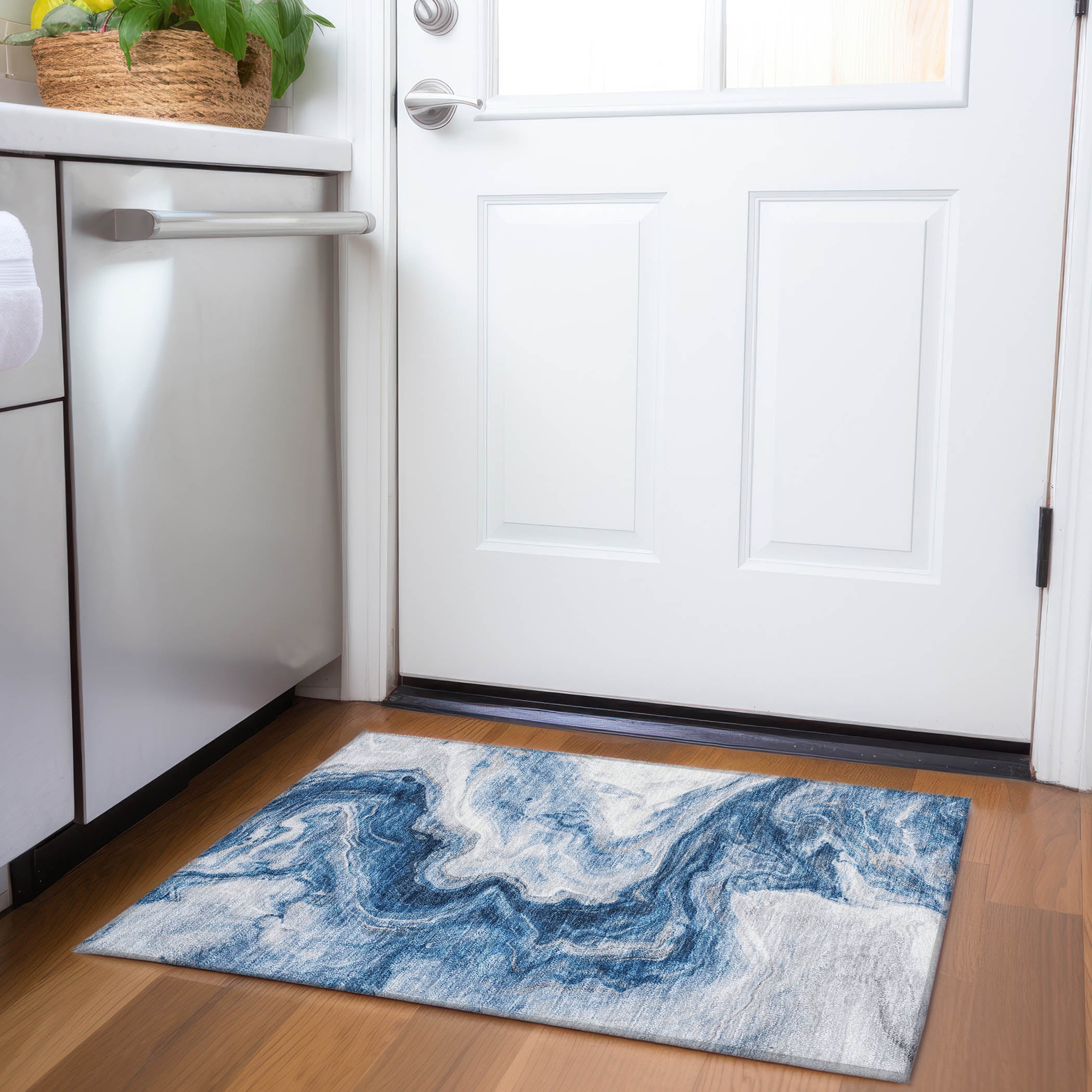 Addison Rugs Chantille Indoor/Outdoor Transitional Abstract Navy ...