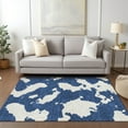 thumbnail image 1 of Addison Rugs Chantille Indoor/Outdoor Transitional Abstract Navy Washable Rectangle Rug, 2'6" x 3'10", 1 of 6