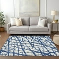 thumbnail image 1 of Addison Rugs Chantille Indoor/Outdoor Transitional Abstract Navy Washable Rectangle Rug, 5' x 7'6", 1 of 6