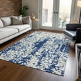 thumbnail image 1 of Addison Rugs Chantille Indoor/Outdoor Transitional Abstract Navy Washable Rectangle Rug, 5' x 7'6", 1 of 6