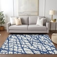 thumbnail image 1 of Addison Rugs Chantille Indoor/Outdoor Transitional Abstract Navy Washable Rectangle Rug, 9' x 12', 1 of 6
