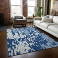 thumbnail image 1 of Addison Rugs Chantille Indoor/Outdoor Transitional Abstract Navy Washable Rectangle Rug, 9' x 12', 1 of 6