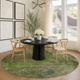 thumbnail image 1 of Addison Rugs Chantille Indoor/Outdoor Transitional Abstract Olive Machine Washable Round Rug, 8' x 8', 1 of 8