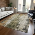 thumbnail image 1 of Addison Rugs Chantille Indoor/Outdoor Transitional Abstract Olive Washable Rectangle Rug, 3' x 5', 1 of 6