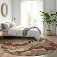 thumbnail image 1 of Addison Rugs Chantille Indoor/Outdoor Transitional Abstract Paprika Washable Round Rug, 8' x 8', 1 of 6