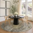 thumbnail image 1 of Addison Rugs Chantille Indoor/Outdoor Transitional Abstract Pewter Machine Washable Round Rug, 8' x 8', 1 of 8