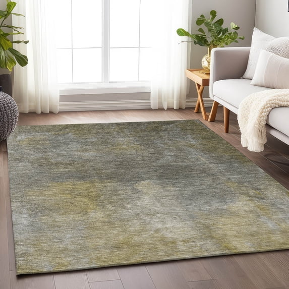Addison Rugs Chantille Indoor/Outdoor Transitional Abstract Pewter Washable Rectangle Rug, 3' x 5'