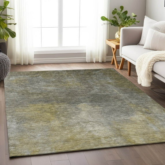 Addison Rugs Chantille Indoor/Outdoor Transitional Abstract Pewter Washable Rectangle Rug, 8' x 10'