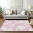 thumbnail image 1 of Addison Rugs Chantille Indoor/Outdoor Transitional Abstract Pink Washable Rectangle Rug, 3' x 5', 1 of 6