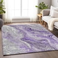 thumbnail image 1 of Addison Rugs Chantille Indoor/Outdoor Transitional Abstract Purple Washable Rectangle Rug, 3' x 5', 1 of 6