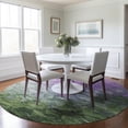 thumbnail image 1 of Addison Rugs Chantille Indoor/Outdoor Transitional Abstract Purple Washable Round Rug, 8' x 8', 1 of 6