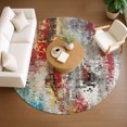 thumbnail image 1 of Addison Rugs Chantille Indoor/Outdoor Transitional Abstract Silver Machine Washable Round Rug, 8' x 8', 1 of 8