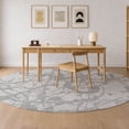thumbnail image 1 of Addison Rugs Chantille Indoor/Outdoor Transitional Abstract Silver Machine Washable Round Rug, 8' x 8', 1 of 7