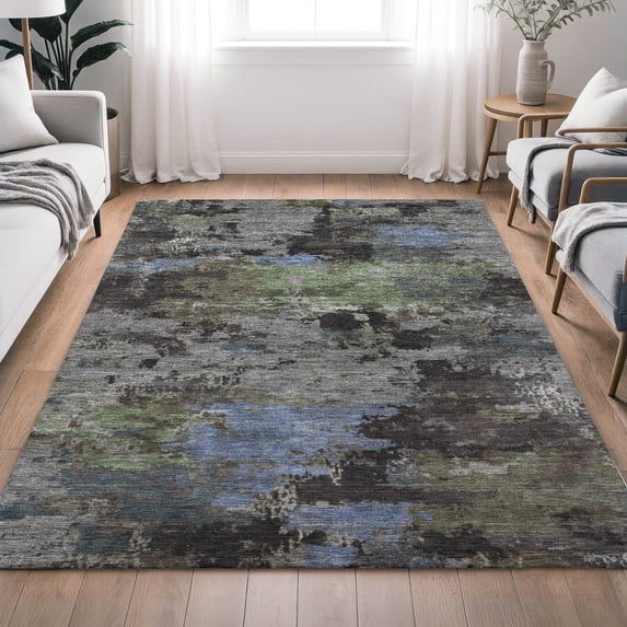 Addison Rugs Chantille Indoor/Outdoor Transitional Abstract Taupe Machine Washable Rectangle Rug, 10' x 14'