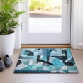 thumbnail image 1 of Addison Rugs Chantille Indoor/Outdoor Transitional Abstract Teal Machine Washable Rectangle Rug, 1'8" x 2'6", 1 of 7
