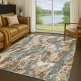 thumbnail image 1 of Addison Rugs Chantille Indoor/Outdoor Transitional Abstract Teal Machine Washable Rectangle Rug, 10' x 14', 1 of 8