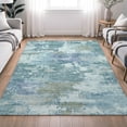 thumbnail image 1 of Addison Rugs Chantille Indoor/Outdoor Transitional Abstract Teal Machine Washable Rectangle Rug, 5' x 7'6", 1 of 8