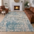 thumbnail image 1 of Addison Rugs Chantille Indoor/Outdoor Transitional Abstract Teal Machine Washable Rectangle Rug, 8' x 10', 1 of 8