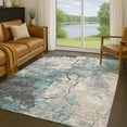 thumbnail image 1 of Addison Rugs Chantille Indoor/Outdoor Transitional Abstract Teal Machine Washable Rectangle Rug, 9' x 12', 1 of 8