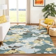 thumbnail image 1 of Addison Rugs Chantille Indoor/Outdoor Transitional Abstract Teal Machine Washable Rectangle Rug, 9' x 12', 1 of 8
