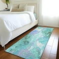 thumbnail image 1 of Addison Rugs Chantille Indoor/Outdoor Transitional Abstract Teal Machine Washable Runner Rug, 2'3" x 7'6", 1 of 7