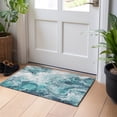 thumbnail image 1 of Addison Rugs Chantille Indoor/Outdoor Transitional Abstract Teal Washable Rectangle Rug, 1'8" x 2'6", 1 of 5