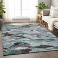 thumbnail image 1 of Addison Rugs Chantille Indoor/Outdoor Transitional Abstract Teal Washable Rectangle Rug, 10' x 14', 1 of 6