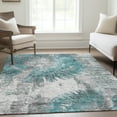thumbnail image 1 of Addison Rugs Chantille Indoor/Outdoor Transitional Abstract Teal Washable Rectangle Rug, 3' x 5', 1 of 6