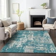 thumbnail image 1 of Addison Rugs Chantille Indoor/Outdoor Transitional Abstract Teal Washable Rectangle Rug, 5' x 7'6", 1 of 6