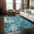 thumbnail image 1 of Addison Rugs Chantille Indoor/Outdoor Transitional Abstract Teal Washable Rectangle Rug, 9' x 12', 1 of 6