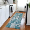 thumbnail image 1 of Addison Rugs Chantille Indoor/Outdoor Transitional Abstract Teal Washable Runner Rug, 2'3" x 7'6", 1 of 6