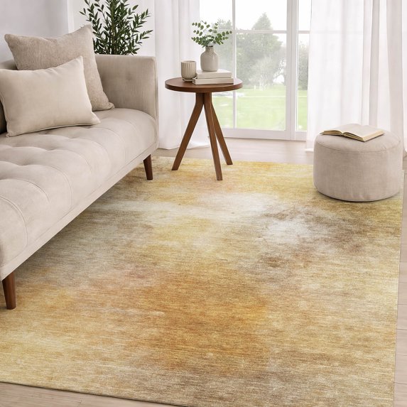 Addison Rugs Chantille Indoor/Outdoor Transitional Abstract Wheat Machine Washable Rectangle Rug, 9' x 12'
