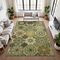 thumbnail image 1 of Addison Rugs Chantille Indoor/Outdoor Transitional Americana Green Machine Washable Rectangle Rug, 10' x 14', 1 of 8