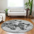 thumbnail image 1 of Addison Rugs Chantille Indoor/Outdoor Transitional Animal Gray Washable Round Rug, 8' x 8', 1 of 6