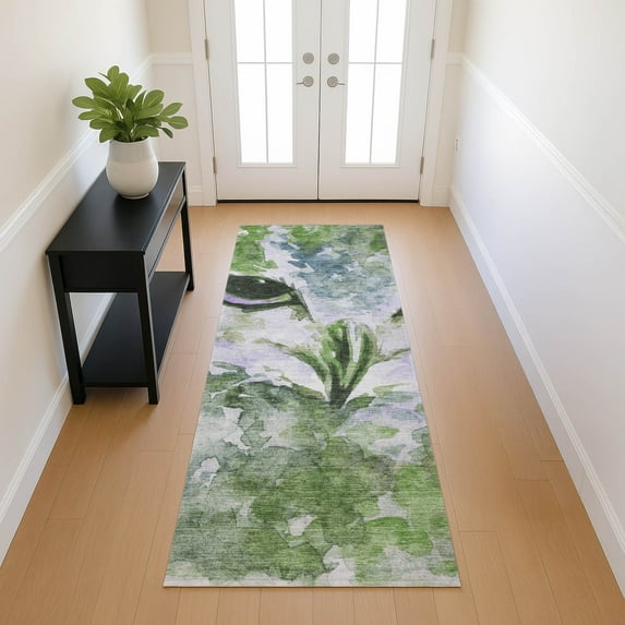 Addison Rugs Chantille Indoor/Outdoor Transitional Animal Green Machine Washable Runner Rug, 2'3" x 7'6"
