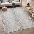 thumbnail image 1 of Addison Rugs Chantille Indoor/Outdoor Transitional Animal Print Silver Machine Washable Rectangle Rug, 5' x 7'6", 1 of 8