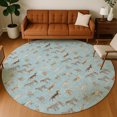 thumbnail image 1 of Addison Rugs Chantille Indoor/Outdoor Transitional Animal Sky Machine Washable Round Rug, 8' x 8', 1 of 8