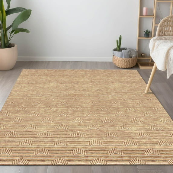 Addison Rugs Chantille Indoor/Outdoor Transitional Arrows Orange Washable Rectangle Rug, 2'6" x 3'10"