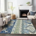 thumbnail image 1 of Addison Rugs Chantille Indoor/Outdoor Transitional Aztec Navy Washable Rectangle Rug, 5' x 7'6", 1 of 6