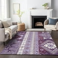 thumbnail image 1 of Addison Rugs Chantille Indoor/Outdoor Transitional Aztec Purple Washable Rectangle Rug, 9' x 12', 1 of 6