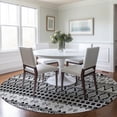 thumbnail image 1 of Addison Rugs Chantille Indoor/Outdoor Transitional Bohemian Black Washable Round Rug, 8' x 8', 1 of 6